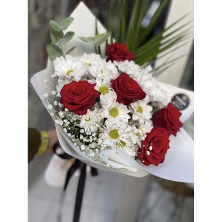 Vip orta boy papatya gül